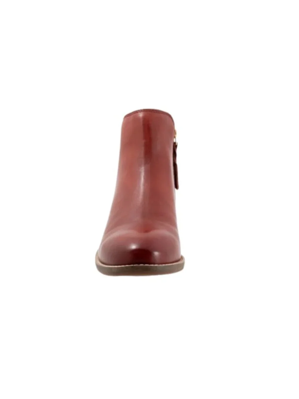 SoftWalk Rocklin 2.0 Women's Side-Zip Leather Ankle Bootie - Red